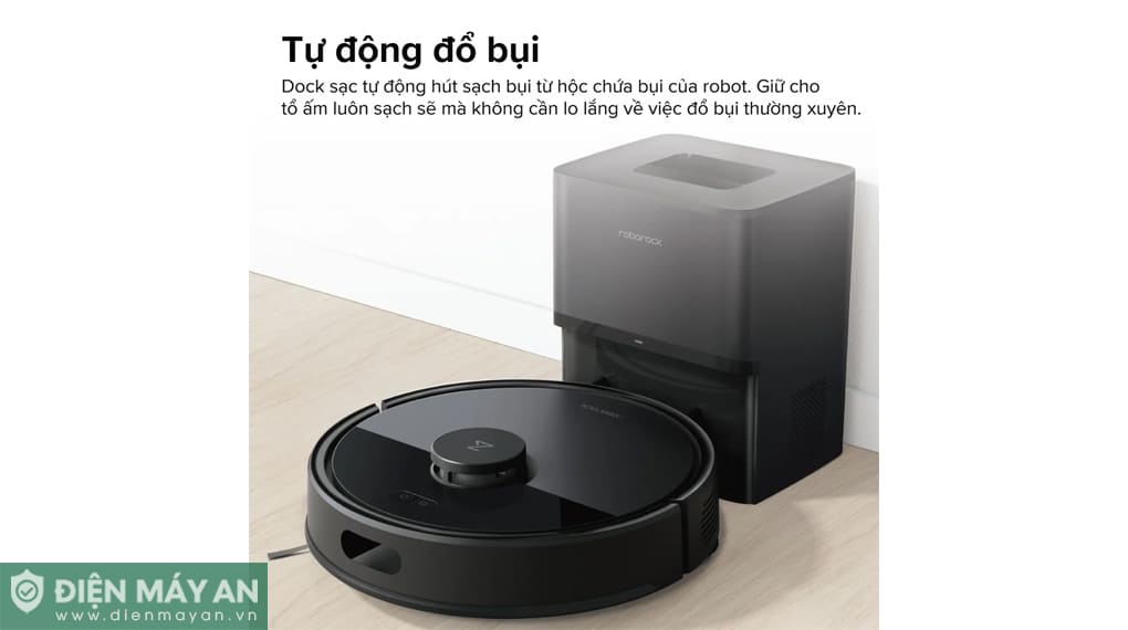 Robot hút bụi lau nhà Roborock Q7TF (Plus) - Đen